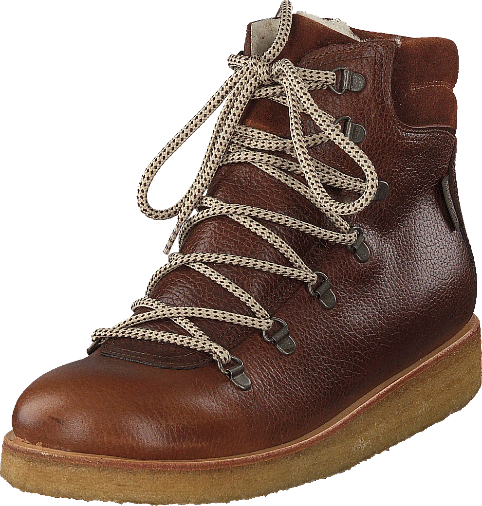 ANGULUS Tex-boot With Laces And Zipper Cognac/brown/brown 5 ANGULUS Tex-boot With Laces And Zipper Cognac/brown/brown - Image 3