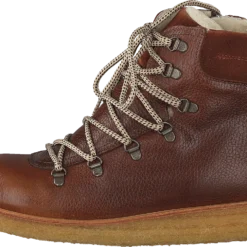 ANGULUS Tex-boot With Laces And Zipper Cognac/brown/brown