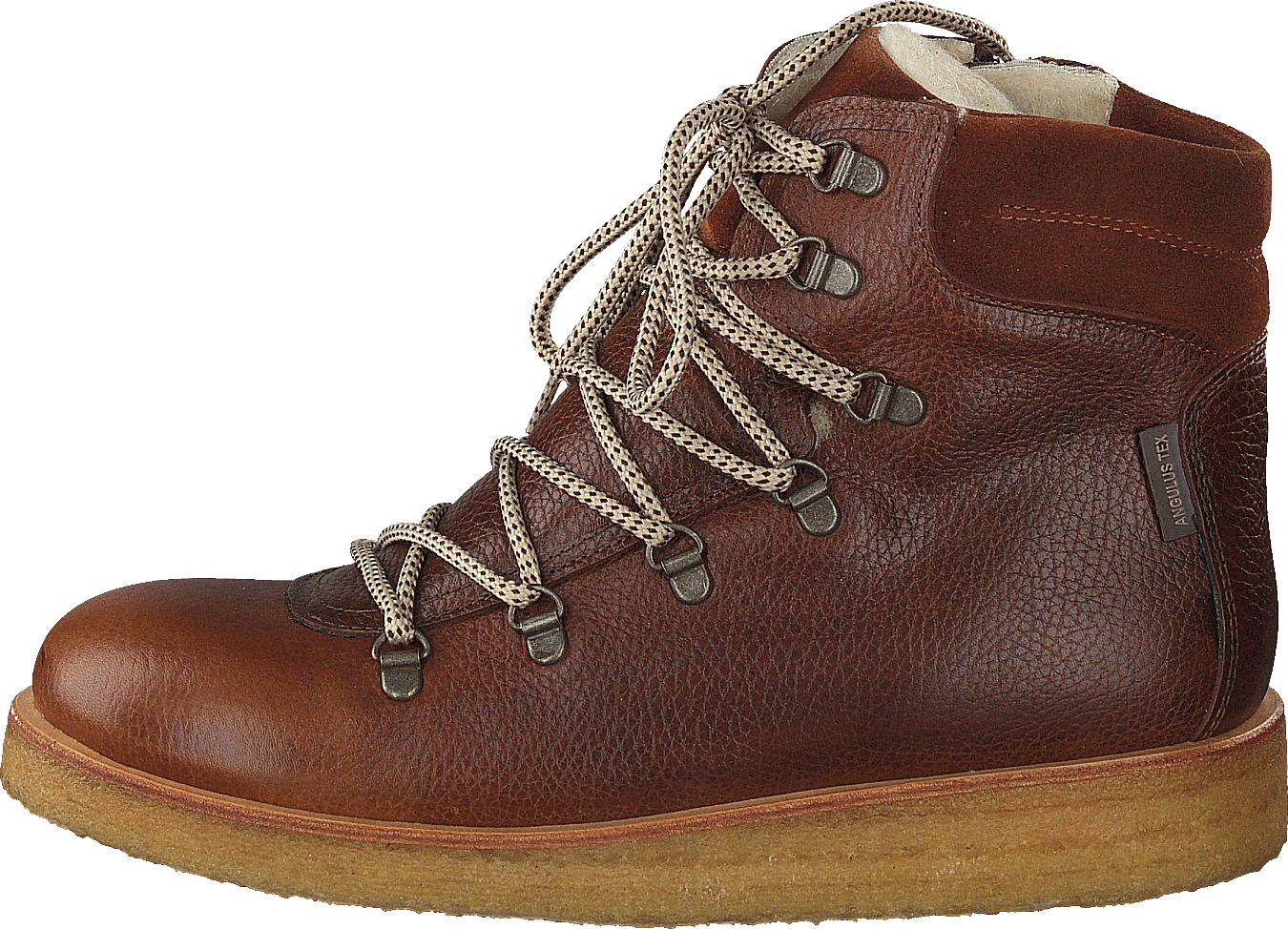 ANGULUS Tex-boot With Laces And Zipper Cognac/brown/brown 3 ANGULUS Tex-boot With Laces And Zipper Cognac/brown/brown