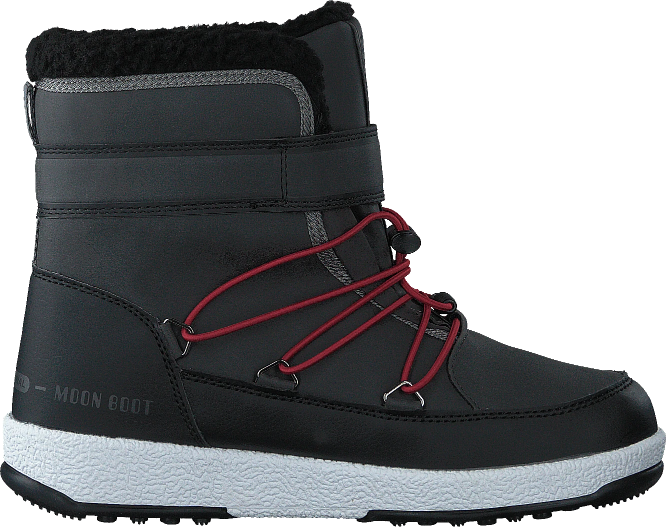 Moon Boot Moonboot Jr Boy Boot Black-dark Gray 4 Moon Boot Moonboot Jr Boy Boot Black-dark Gray - Image 2