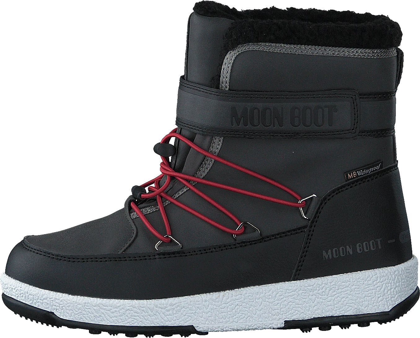 Moon Boot Moonboot Jr Boy Boot Black-dark Gray 3 Moon Boot Moonboot Jr Boy Boot Black-dark Gray
